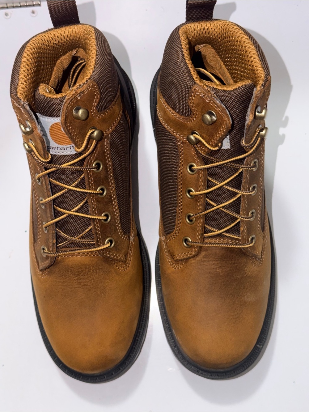 Carhartt Men's Tan/Brown Lace-Up Work Boots